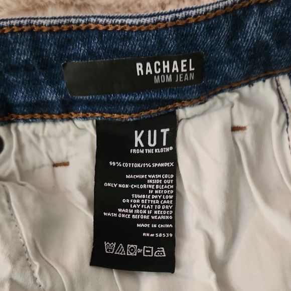 Kut from the Kloth Blue Distressed Jeans-Size 12 - Picture 5 of 5